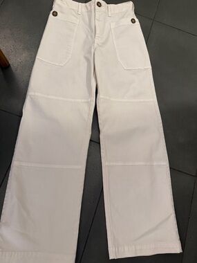 Frame thick cotton Off-White Wide-Leg Pants